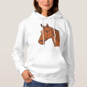 Moletom Cabeça de Cavalo Fazenda Animal Marrom