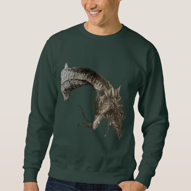 Moletom Cabeça de Dragão Medieval (Frente)