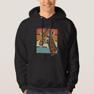 Moletom Cabeça de Girafa Vintage Design Vetorial Pôr do So