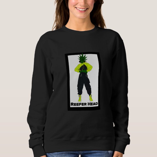 Moletom Cabeça de Maconha Hiphop Feminino (Frente)