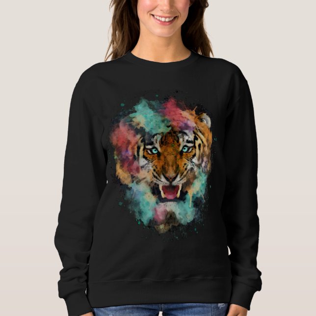 Moletom Cabeça de Tigre Colorida (Frente)