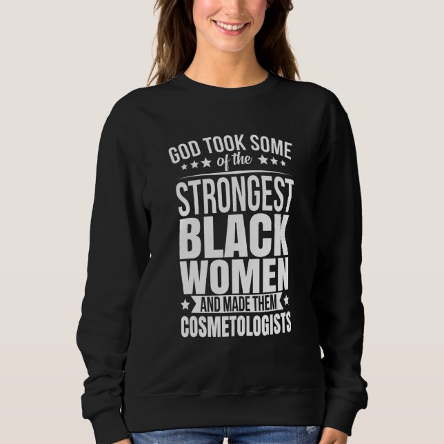 Moletom Cabeleireiros Afro-Americanos Apresentam Deus Levo (Frente)