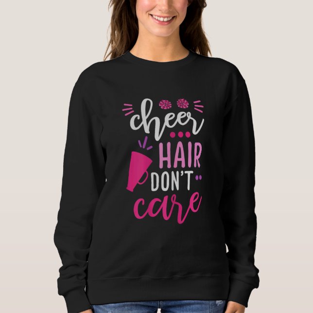 Moletom Cabelo Cheer não se importa com o Cheerleader de C (Frente)