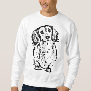 Moletom Cabelo Longo Dachshund Lover Doxie Mãe Pai Cute