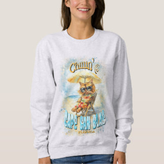 Moletom Cabo San Blas Florida Beach Lounging Cat