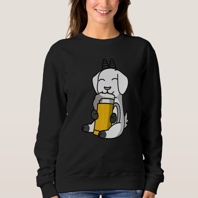 Moletom Cabras Bebendo Cerveja Pet   (Frente)