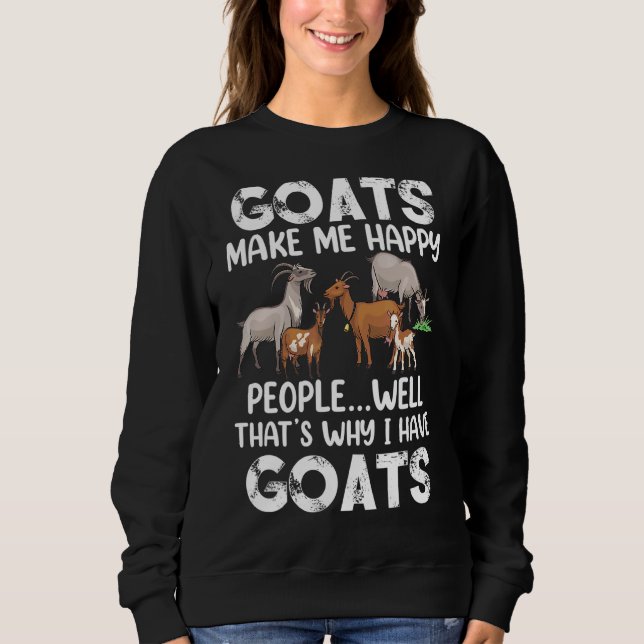Moletom Cabras me fazem Pessoas felizes Bem É por isso que (Frente)