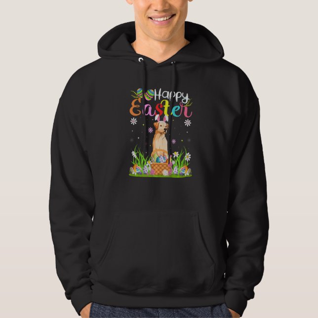 Moletom Caça De Ovos Coelhinho Labrador Cachorro De Retrie (Frente)