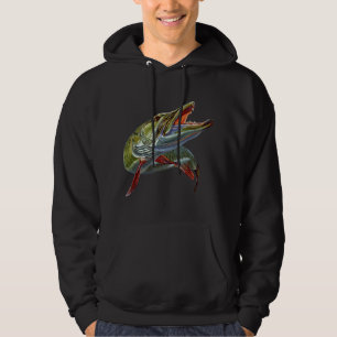 Moletom Caçador de Muskies Pescador de Muskies Isca Pesca