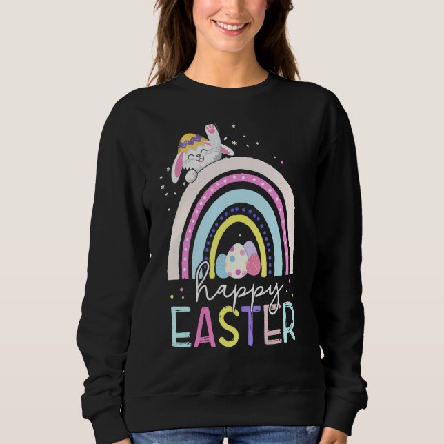 Moletom Caçador de Ovos de felz pascoa Cony Rainbow Easter (Frente)
