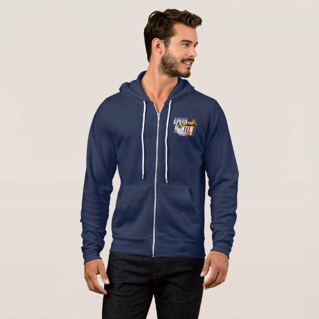 Moletom Caçador de velocidade (Modo escuro) | Cheio mascul (Frente Completa)