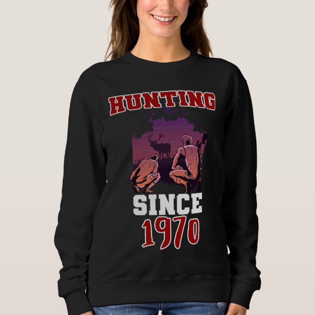 Moletom Caçando desde 1970 (Frente)
