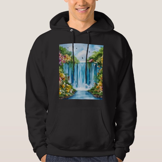 Moletom Cachoeira pintada à aquarela (Frente)