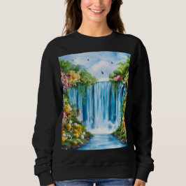 Moletom Cachoeira pintada à aquarela
