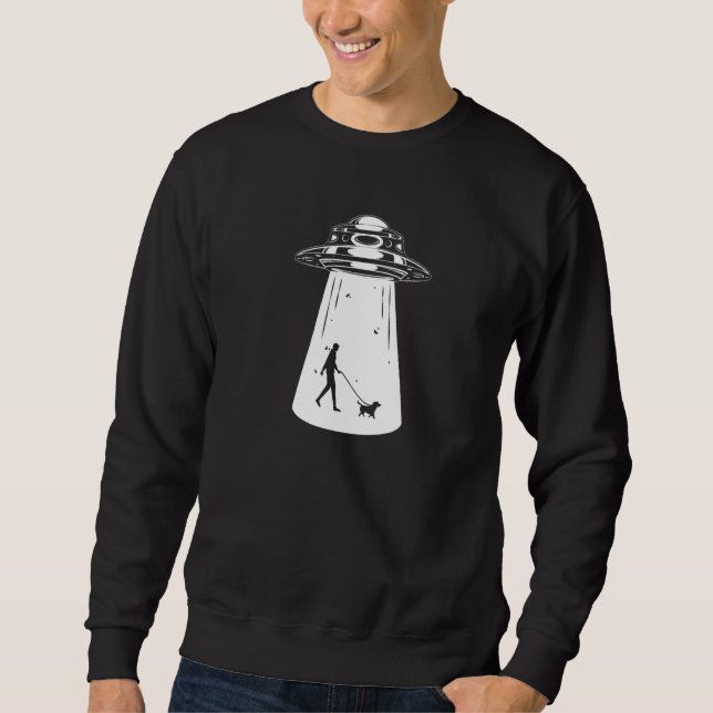 Moletom Cachorro Andando Alienígena Alienígena No Espaço (Frente)