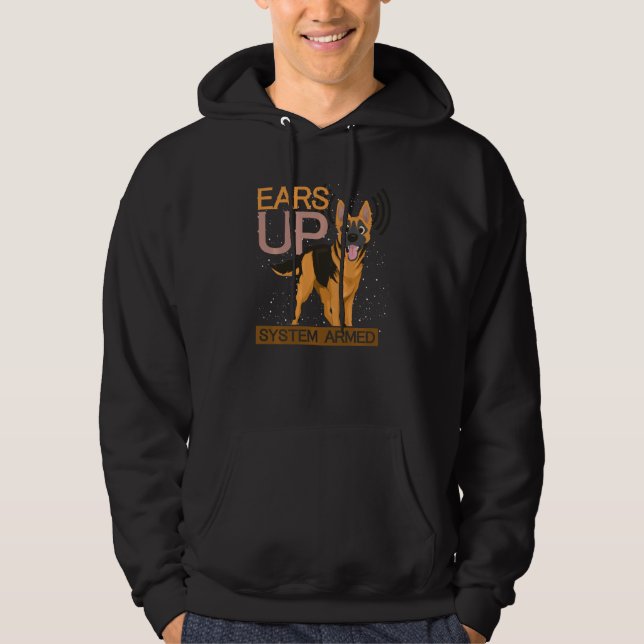 Moletom Cachorro Animal Sobe German shepherd Arrancado (Frente)