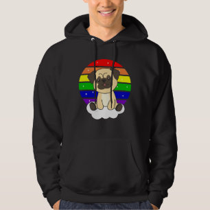 Moletom Cachorro Arco-Íris Glitter Kawaii Cães Coloridos