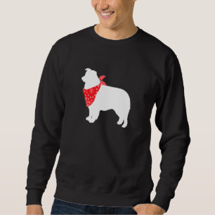 Moletom Cachorro Aussie Australiano Vestindo Red Bandana