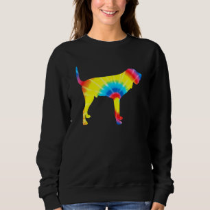 Moletom Cachorro Bloodhound Estampa de Arco-íris Tie Dye H