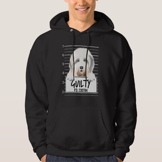 Moletom Cachorro Bobo de Velho Inglês Culpado (Frente)