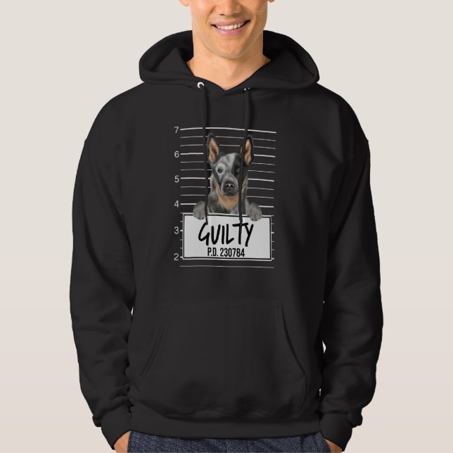 Moletom Cachorro Boiadeiro Australiano Mugshot Cachorro Cu (Frente)