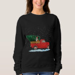 Moletom Cachorro Bonito Com Vintage Red Pickup Christm<br><div class="desc">Cachorro Bonito Com Coleta Vermelha Vintage Árvore De Natal De Caminhão</div>