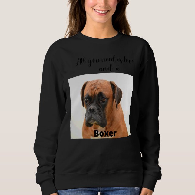 Moletom Cachorro Boxer  Animal E Pet  Cão (Frente)