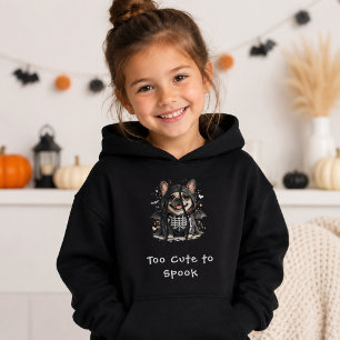 Moletom Cachorro Bulldog Francês Esqueleto de Halloween Fo