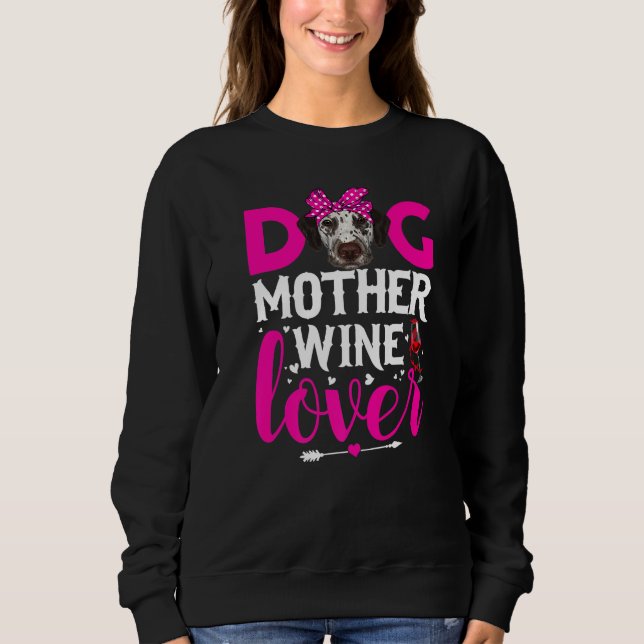 Moletom Cachorro Cachorro Mãe Dalmaciano Dia de as mães (Frente)