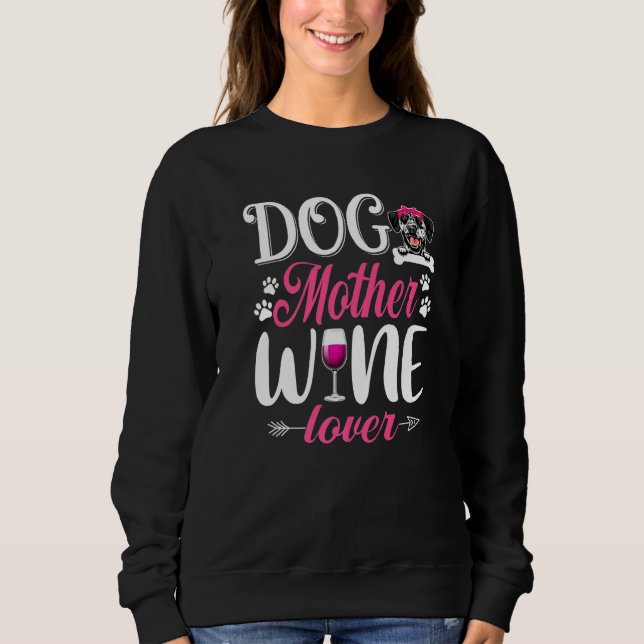 Moletom Cachorro Cachorro Mãe Vinho Dia de as mães Dalmáti (Frente)