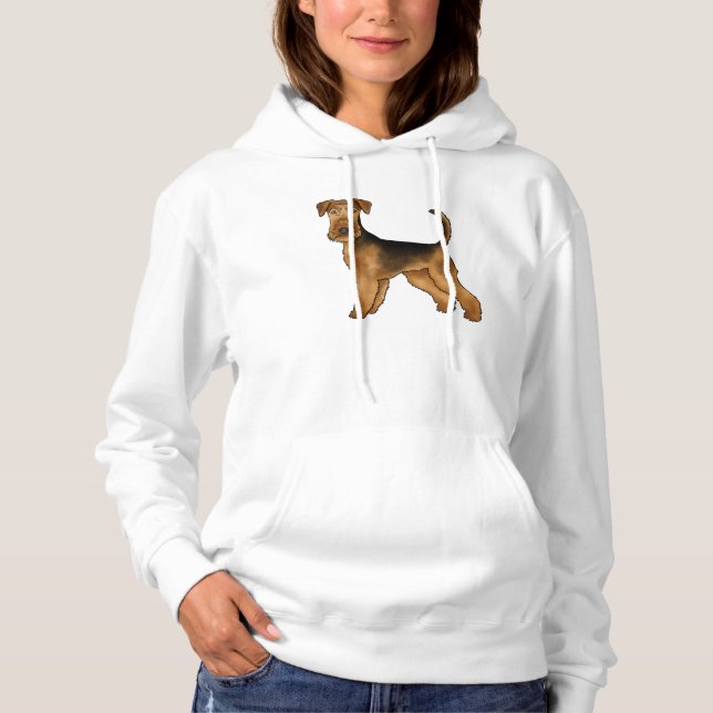 Moletom Cachorro Cartoon Airedale Terrier Bingley Terrier (Frente)