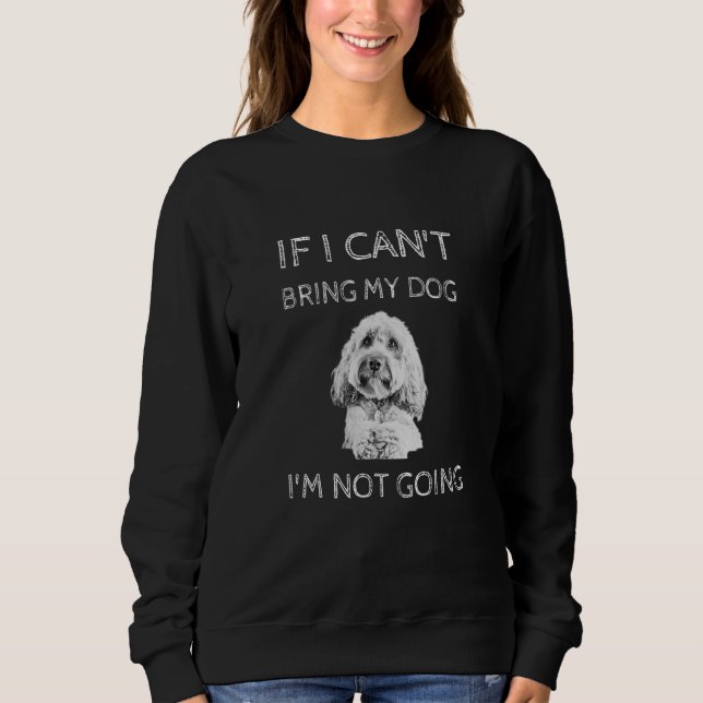 Moletom Cachorro Cavapoo Se eu não posso trazer meu cachor (Frente)