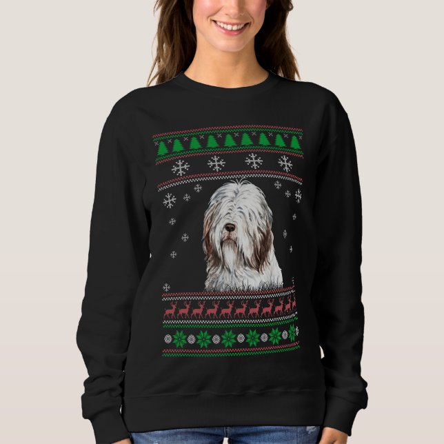 Moletom Cachorro Collie Dog Lover Ugly Christmas Sweater (Frente)