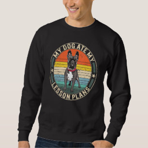 Moletom Cachorro Comeu Minha Lição Planejar Apreciação De