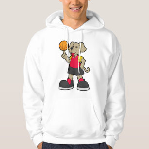 Moletom Cachorro como jogador de basquetebol