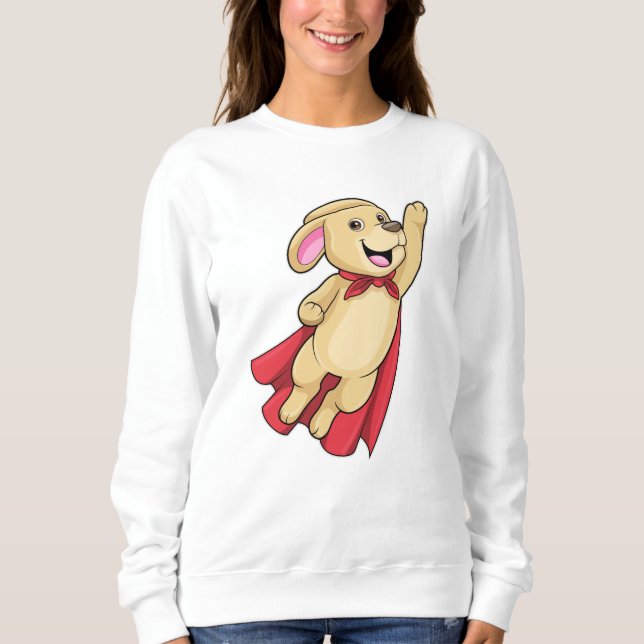 Moletom Cachorro como super-herói com Cabo (Frente)