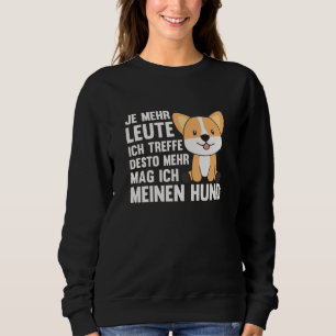 Moletom Cachorro Corgi não gosta de Pessoas, Cachorros Bon
