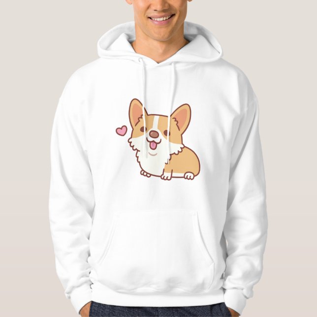 Moletom Cachorro Corgi Sorridente (Frente)