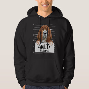 Moletom Cachorro Culpado Mugshot Basset Hound