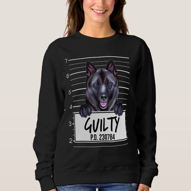 Moletom Cachorro Culpado Mugshot Norwegian Elkhound (Frente)