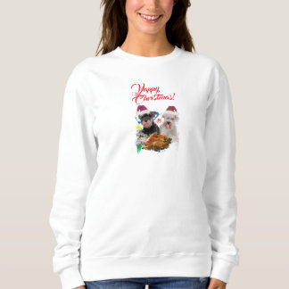 Moletom Cachorro Cute Schnauzer Personalizável - Natal Iap