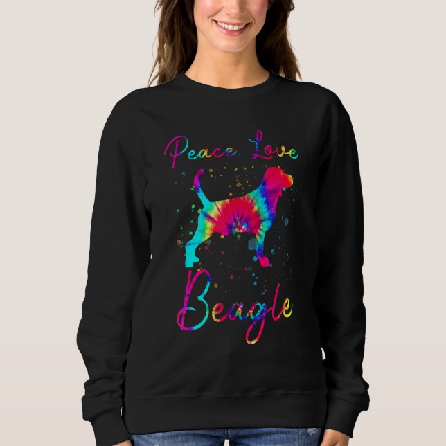 Moletom Cachorro de Beagle com Amor de Paz (Frente)