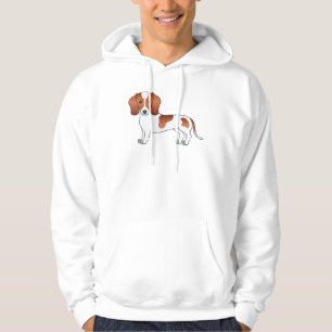 Moletom Cachorro de Cartografia de Cabelo Suave e Vermelho