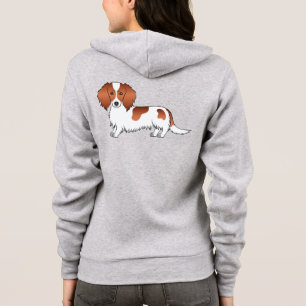Moletom Cachorro de Cartoon de Cabelo Longo Vermelho Pieba