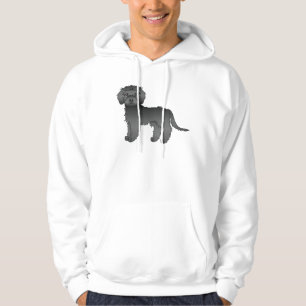 Moletom Cachorro de Cartoon Negro Mini Goldendoodle