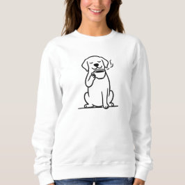 Moletom Cachorro de Conteúdo Café Humor