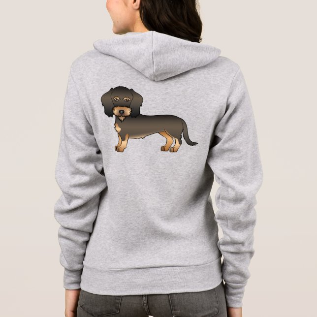 Moletom Cachorro De Desenho Animado Fofo Dachshund Pelo De (Verso)