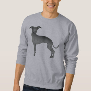 Moletom Cachorro de desenho animado fofo galgo italiano pr