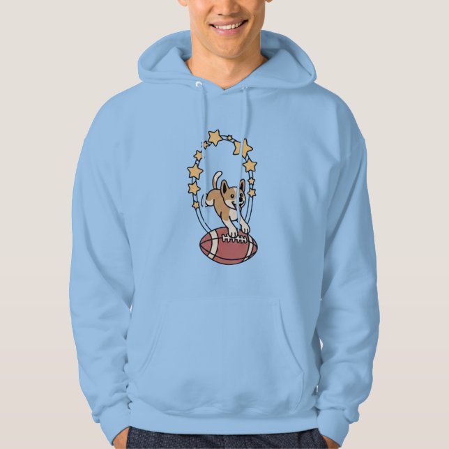 Moletom cachorro de futebol estrela (Frente)