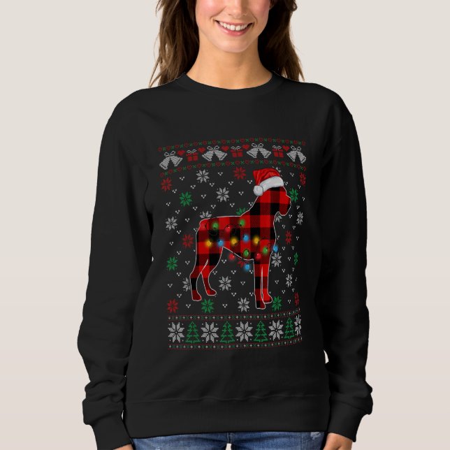 Moletom Cachorro de Natal Cachorro Santa Hat Ugly Xmas Swe (Frente)